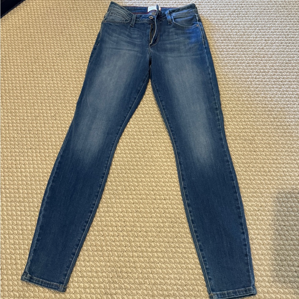 Fran Denim Jeans - Nicole High Rise Skinny Medium Stone Wash (Size 27)